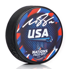 Matt Boldy Signed Team USA NHL 4 Nations Face-Off Hockey Puck