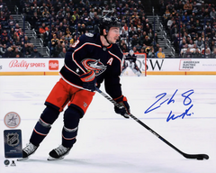 Zach Werenski Signed Columbus Blue Jackets Hockey 8x10 Photo