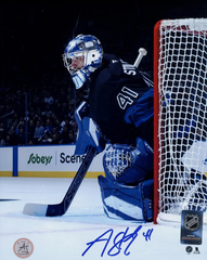Anthony Stolarz Autographed Toronto Maple Leafs Hero Profile 8x10 Photo