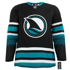 Will Smith Signed San Jose Sharks Black Fanatics Jersey with Men in Black Note