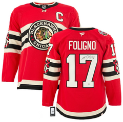 Nick Foligno Signed Chicago Blackhawks Winter Classic Fanatics Premium Jersey