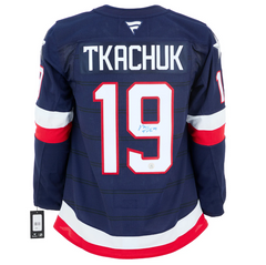Matthew Tkachuk Signed Team USA 4 Nations Face-Off Fanatics Premium Jersey