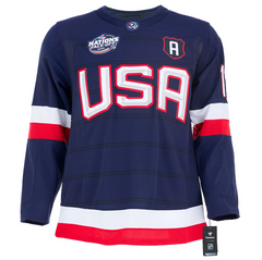 Matthew Tkachuk Signed Team USA 4 Nations Face-Off Fanatics Premium Jersey
