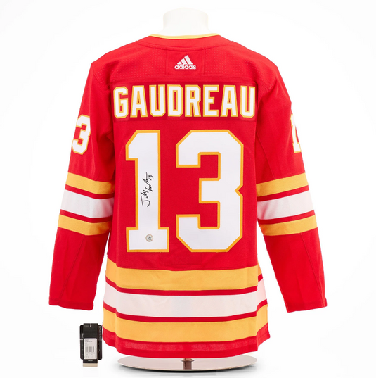 Johnny Gaudreau Autographed Calgary Flames Red adidas Jersey