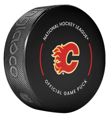 Pre-Order - Cam Talbot - Autographed Calgary Flames Official Hockey Puck