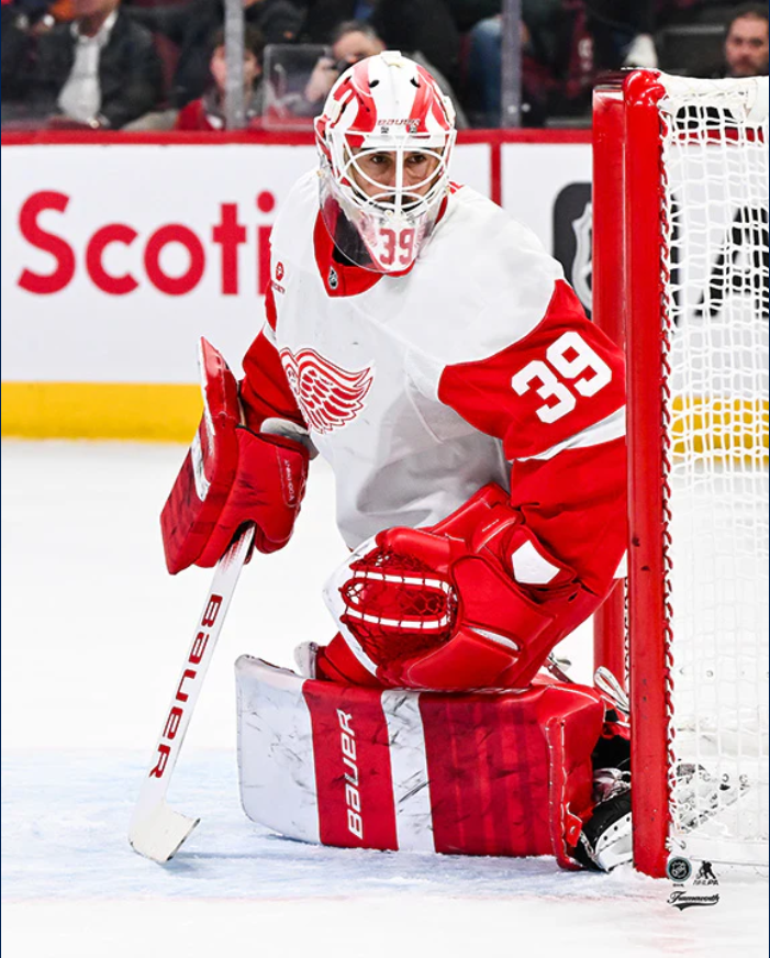 Pre-Order - Cam Talbot Autographed Detroit Red Wings Away 8x10 Photo