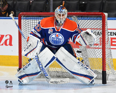 Pre-Order - Cam Talbot Autographed Edmonton Oilers Home 8x10 Photo