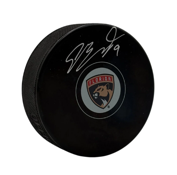 Sam Bennett Autographed Florida Panthers Hockey Puck