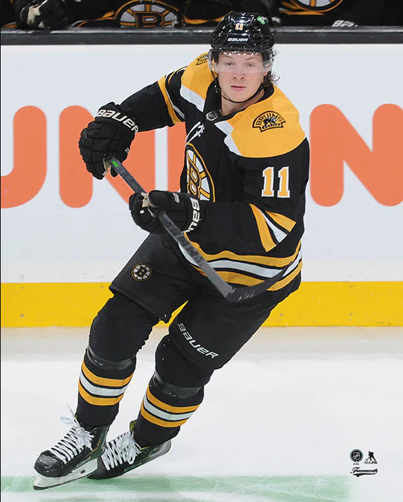 Pre-Order - Trent Frederic Autographed Boston Bruins Home 8x10 Photo
