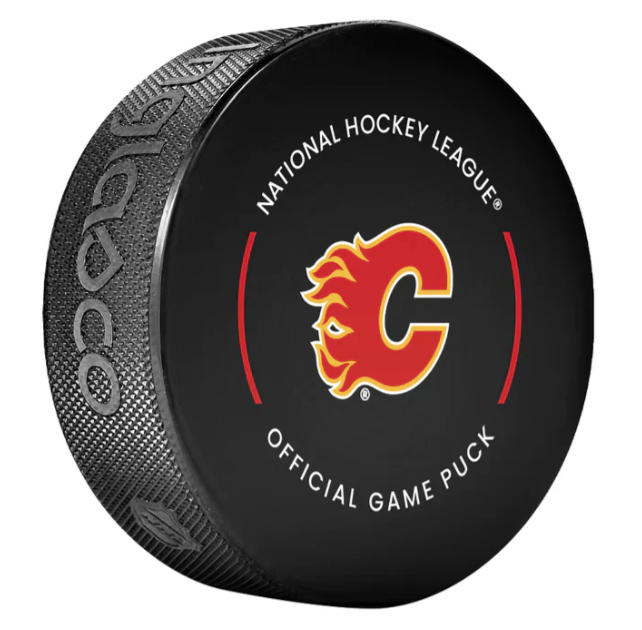 Pre-Order - Matt Coronato Autographed Calgary Flames Official Hockey Puck