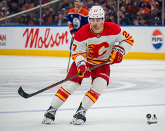 Pre-Order - Matt Coronato Autographed Calgary Flames Away 8x10 Horizontal Photo