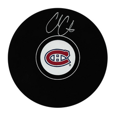 Cole Caufield Montreal Canadiens Autographed Hockey Puck