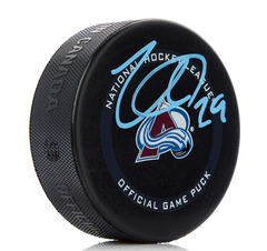 Nathan Mackinnon Colorado Avalanche Autographed Official Hockey Puck
