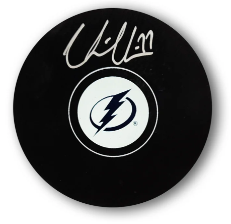 Victor Hedman Autographed Tampa Bay Lightning Hockey Puck