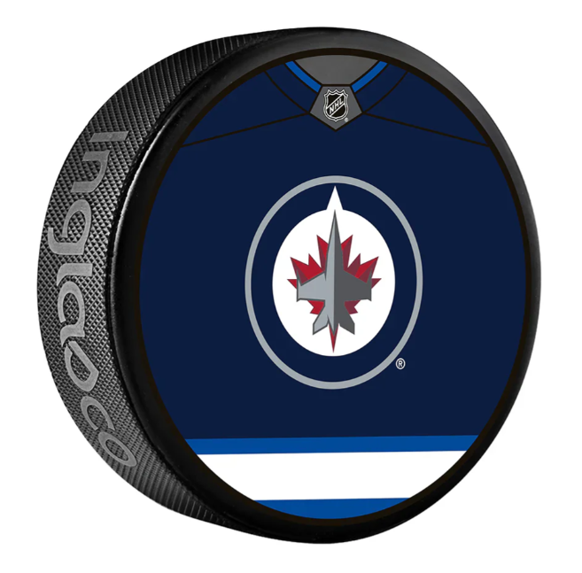 Pre-Order - Gabriel Vilardi Autographed Winnipeg Jets Collector's Hockey Puck