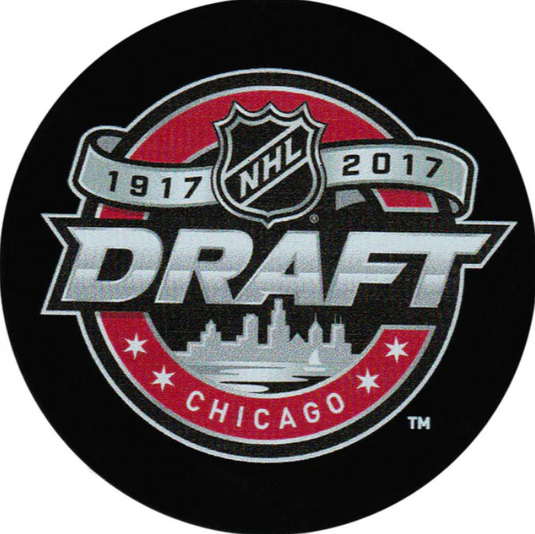 Pre-Order - Gabriel Vilardi Autographed 2017 NHL Draft Hockey Puck
