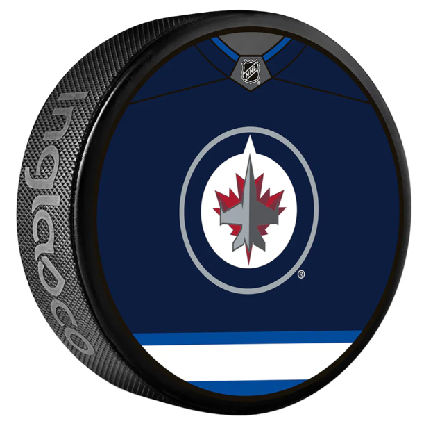 Pre-Order - Sean Monahan Autographed Winnipeg Jets Collector's Hockey Puck