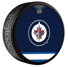 Pre-Order - Sean Monahan Autographed Winnipeg Jets Collector's Hockey Puck