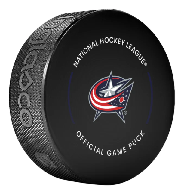 Pre-Order - Sean Monahan Autographed Columbus Blue Jackets Official Hockey Puck