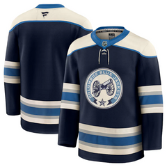 Pre-Order - Sean Monahan Autographed Columbus Blue Jackets Alternate Fanatics Premium Jersey