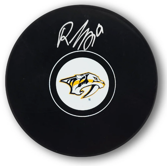 Roman Josi Autographed Nashville Predators Hockey Puck (FLAWED)