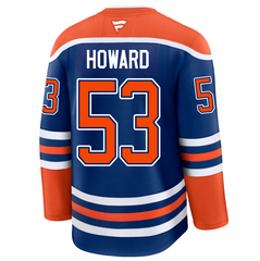 Pre-Order - Isaac Howard Autographed Edmonton Oilers Home Fanatics Premium Jersey