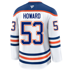 Pre-Order - Isaac Howard Autographed Edmonton Oilers Away Fanatics Premium Jersey