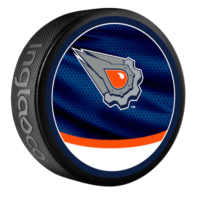 Pre-Order - Issac Howard Autographed Edmonton Oilers Reverse Retro Hockey Puck
