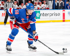 Pre-Order - Will Cuylle Autographed New York Rangers Home 8x10 Horizontal Photo