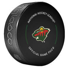 Pre-Order - Matt Boldy - Autographed Minnesota Wild Official Hockey Puck