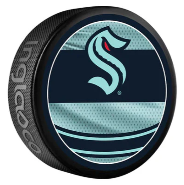 Pre-Order - Jared McCann - Autographed Seattle Kraken Reverse Retro Hockey Puck