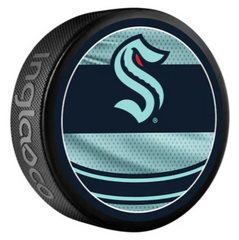 Pre-Order - Jared McCann - Autographed Seattle Kraken Reverse Retro Hockey Puck
