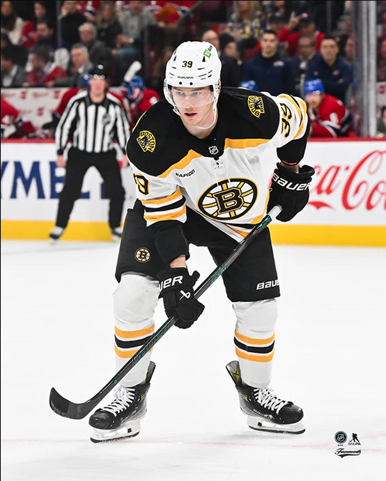 Pre-Order - Morgan Geekie Autographed Boston Bruins Away 8x10 Photo