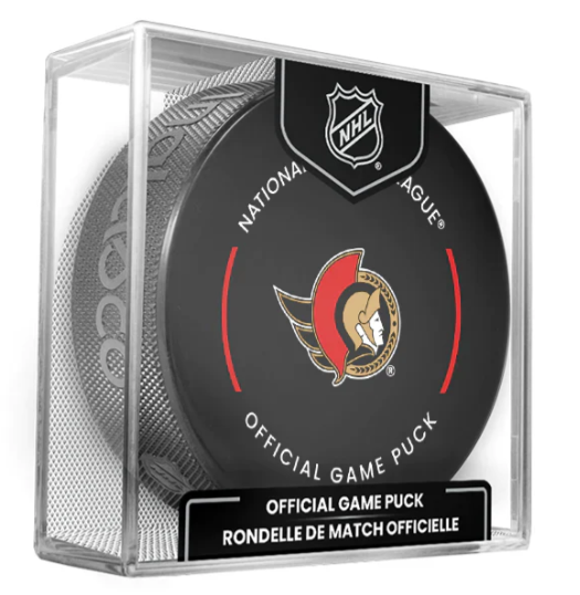 Pre-Order - Jake Sanderson Autographed Ottawa Senators Official Hockey Puck