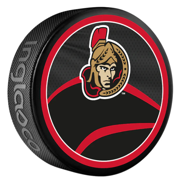 Pre-Order - Jake Sanderson Autographed Ottawa Senators Reverse Retro Hockey Puck