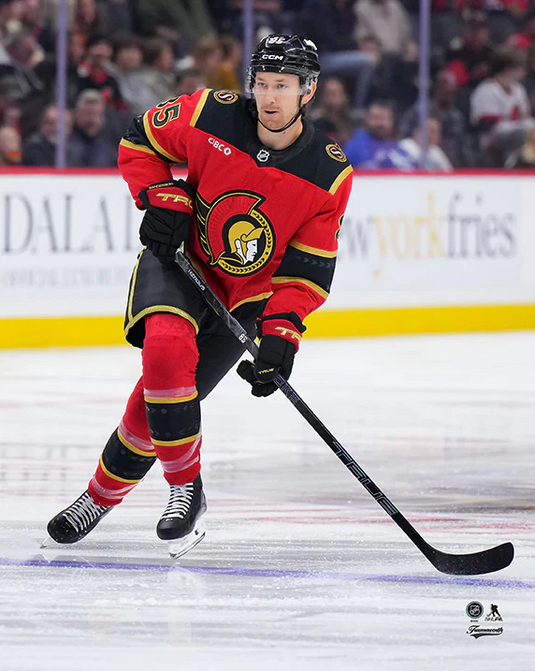 Pre-Order - Jake Sanderson Autographed Ottawa Senators Alternate 8x10 Photo