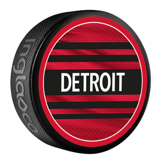 Pre-Order - Dylan Larkin - Autographed Detroit Red Wings Reverse Retro 2.0 Hockey Puck
