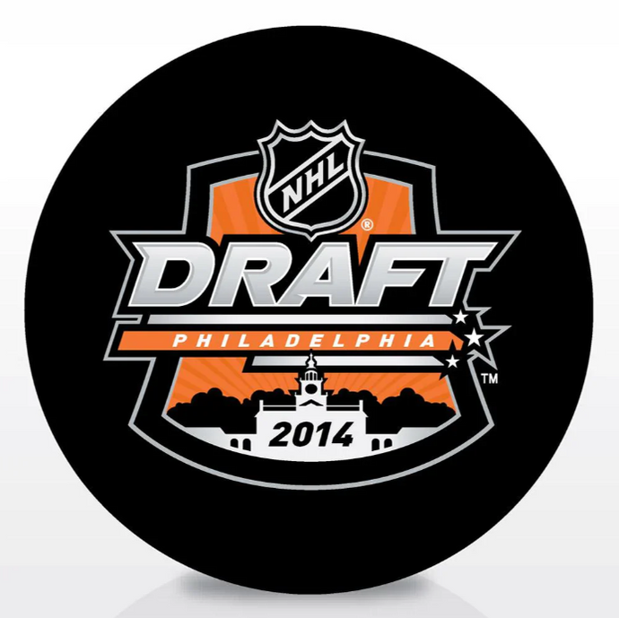 Pre-Order - Dylan Larkin - Autographed 2014 NHL Draft Hockey Puck