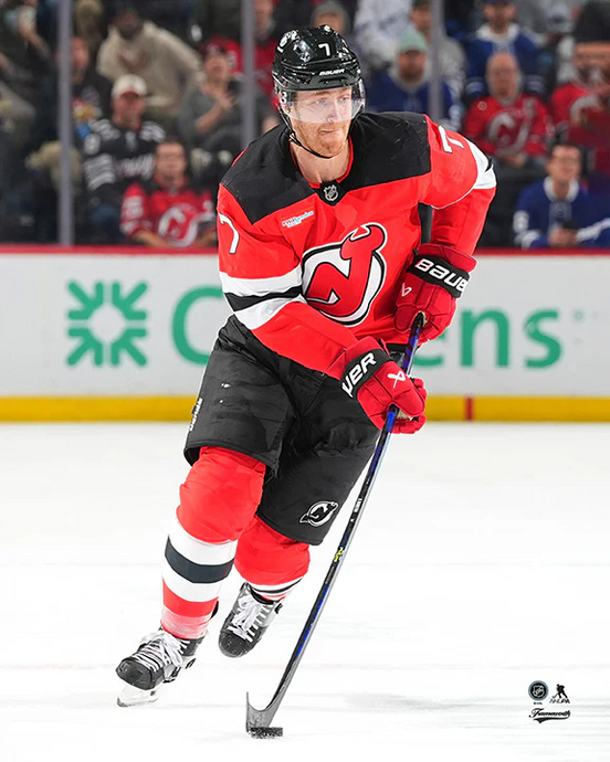 Pre-Order - Dougie Hamilton Autographed New Jersey Devils Home 8x10 Photo