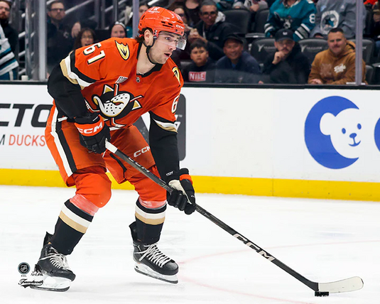 Pre-Order - Cutter Gauthier Autographed Anaheim Ducks Home 8x10 Horizontal Photo