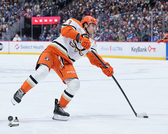 Pre-Order - Cutter Gauthier Autographed Anaheim Ducks Horizontal 8x10 Photo