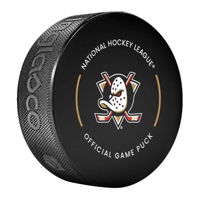 Pre-Order - Cutter Gauthier Autographed Anaheim Ducks Official Hockey Puck
