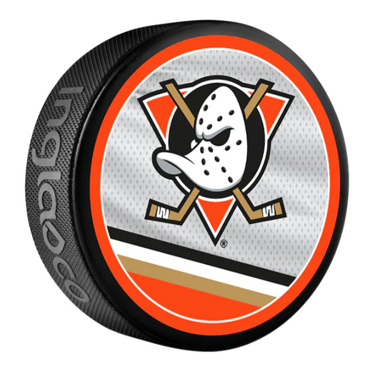 Pre-Order - Lukas Dostal Autographed Anaheim Ducks Reverse Retro Hockey Puck