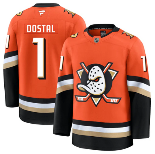 Pre-Order - Lukas Dostal Autographed Anaheim Ducks Home Fanatics Premium Jersey