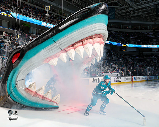 Pre-Order - William Eklund - Autographed San Jose Sharks Home Entrance 8x10 Photo