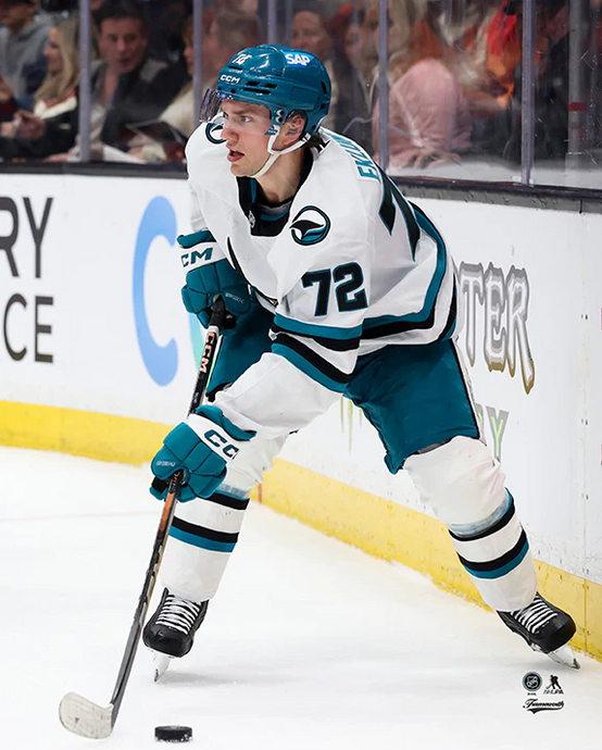 Pre-Order - William Eklund - Autographed San Jose Sharks Away 8x10 Photo