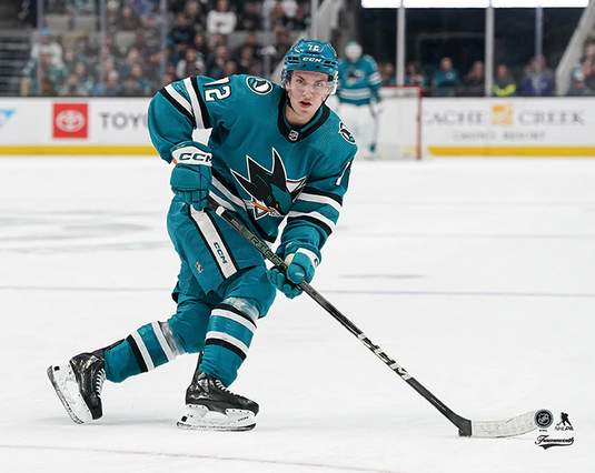 Pre-Order - William Eklund - Autographed San Jose Sharks Home Horizontal 8x10 Photo