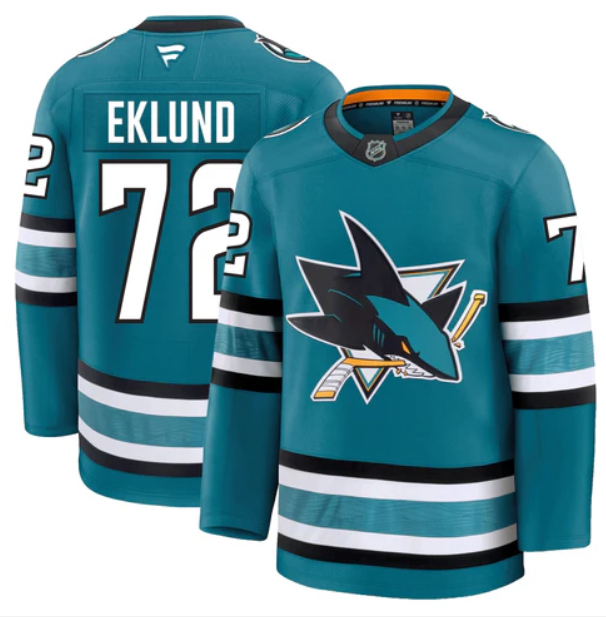 Pre-Order - William Eklund - Autographed San Jose Sharks Home Fanatics Premium Jersey
