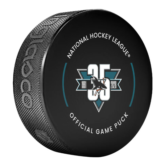 Pre-Order - William Eklund - Autographed San Jose Sharks 35th Year Official Hockey Puck