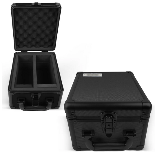 Aluminum Graded Case with Key System 2-Row - Black